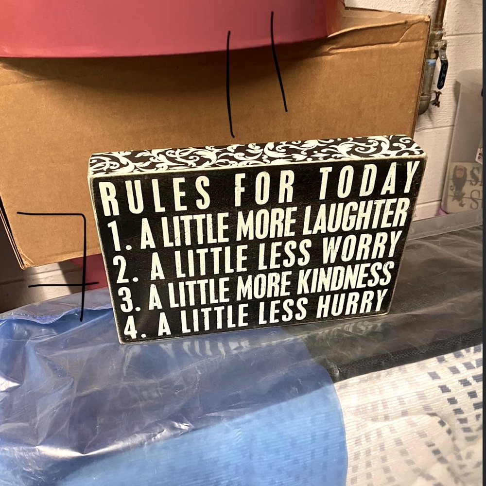 11X7 wooden sign